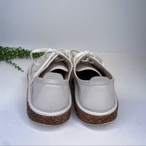 Birkenstock Santa Cruz White Canvas Round Toe Oxford Sneakers Size 37 Narrow - Picture 4 of 11